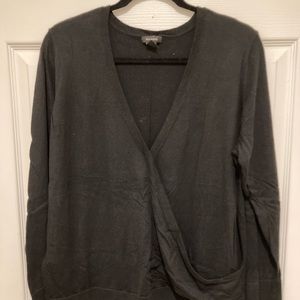 Halogen Women’s Plus Size Surplice Wrap Sweater